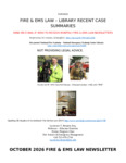 Document thumbnail: FIRE & EMS LAW - LIBRARY RECENT CASE SUMMARIES
